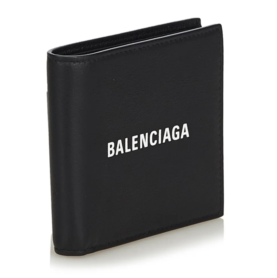 Balenciaga Vintage - Leather Everyday Square Wallet - Black - Leather Wallet - Luxury High Quality - Avvenice