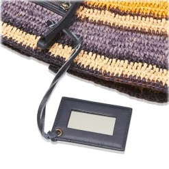 Balenciaga Vintage - Motocross Classic Panier Basket Bag - Brown Beige - Leather and Straw Handbag - Luxury High Quality - Avvenice