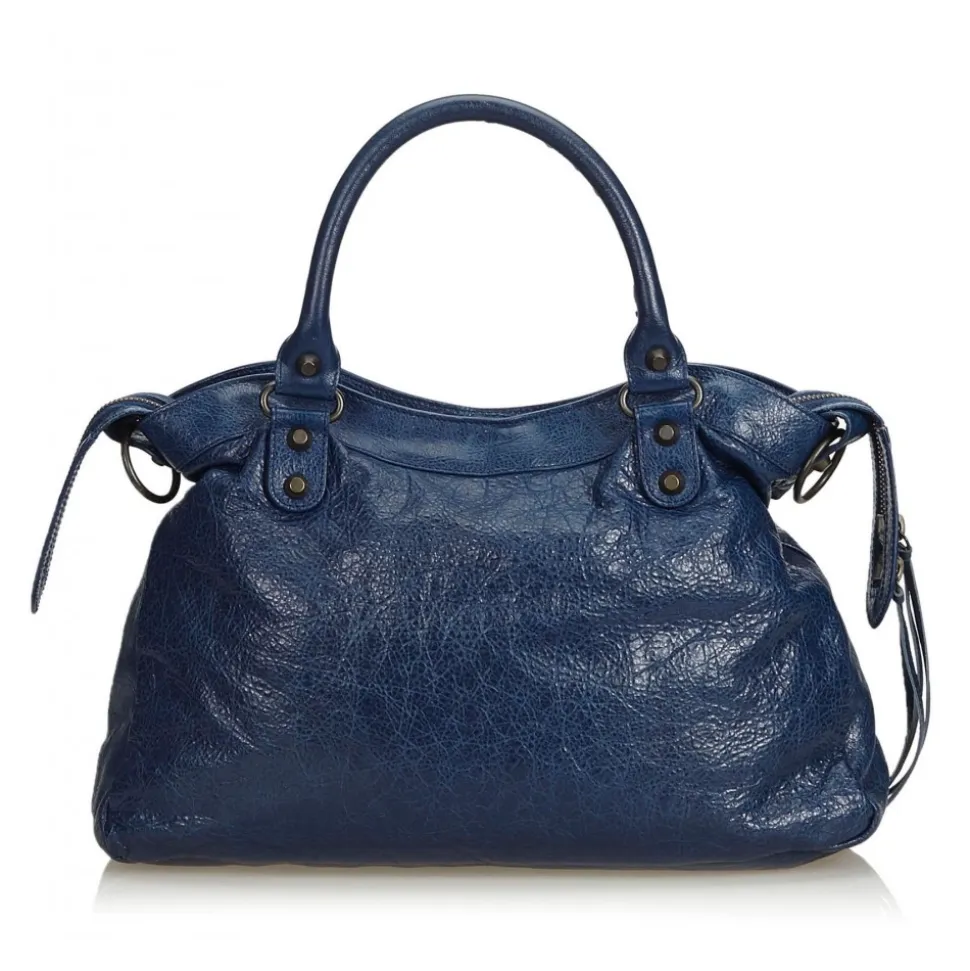 Balenciaga Vintage - Motocross Classic First Bag - Blue Navy - Leather Handbag - Luxury High Quality - Avvenice