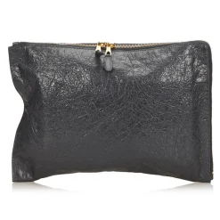 Balenciaga Vintage - Motocross Giant Clutch Arena Bag - Grey - Leather Handbag - Luxury High Quality - Avvenice