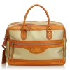 Balenciaga Vintage - Nylon Travel Bag - Brown Beige - Leather and Canvas Handbag - Luxury High Quality - Avvenice