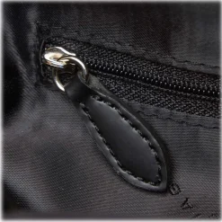 Balenciaga Vintage - Nylon Tote Bag - Black - Leather and Canvas Handbag - Luxury High Quality - Avvenice