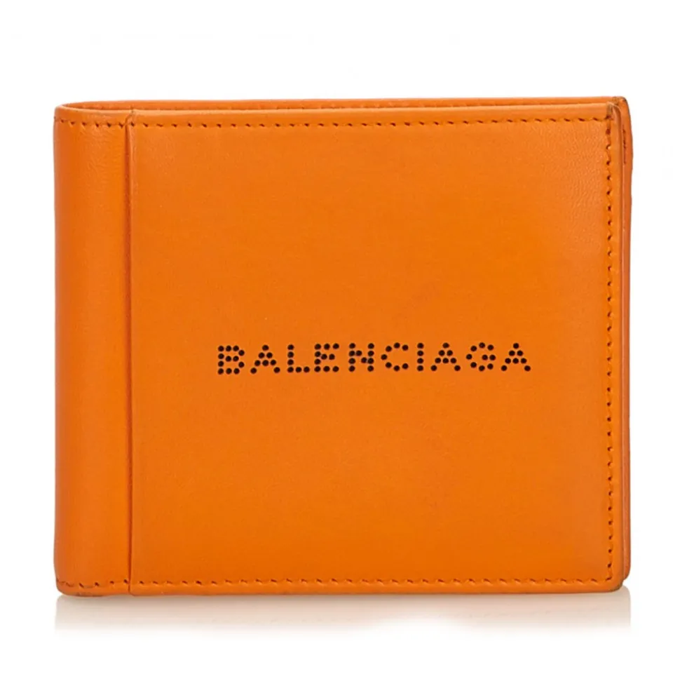 Balenciaga Vintage - Small Leather Wallet - Orange - Leather Wallet - Luxury High Quality - Avvenice