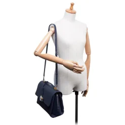 Balenciaga Vintage - Straw Le Dix Satchel - Blue Navy - Straw and Leather Handbag - Luxury High Quality - Avvenice