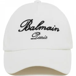 Balmain - Baseball Cap - Ivory White - Balmain Exclusive Luxury Collection - Avvenice