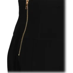 Balmain - Button Embellished Trousers - Black - Balmain Exclusive Luxury Collection - Avvenice