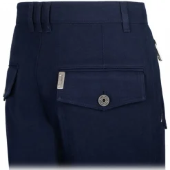 Balmain - Cotton Cargo Trousers - Navy Blue - Balmain Exclusive Luxury Collection - Avvenice