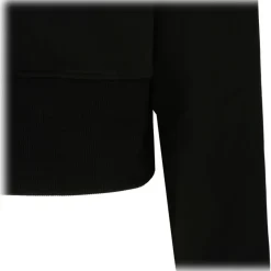 Balmain - Cotton Logo Print Cropped Sweatshirt - Black - Balmain Exclusive Luxury Collection - Avvenice