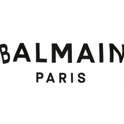 Balmain - Cotton Logo Print T-Shirt - White Black - Balmain Exclusive Luxury Collection - Avvenice