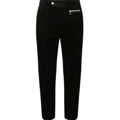 Balmain - Cotton Suede Cropped Trousers - Black - Balmain Exclusive Luxury Collection - Avvenice