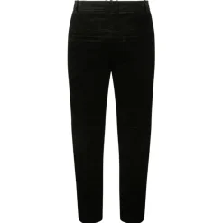 Balmain - Cotton Suede Cropped Trousers - Black - Balmain Exclusive Luxury Collection - Avvenice