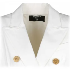 Balmain - Denim Double Breasted Jacket - White - Balmain Exclusive Luxury Collection - Avvenice