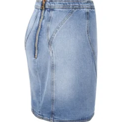 Balmain - Denim Mini Skirt - Light Blue - Balmain Exclusive Luxury Collection - Avvenice