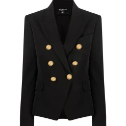 Balmain - Double Breasted Jacket - Black - Balmain Exclusive Luxury Collection - Avvenice