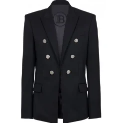 Balmain - Double-Breasted Blazer - Black - Balmain Exclusive Luxury Collection - Avvenice