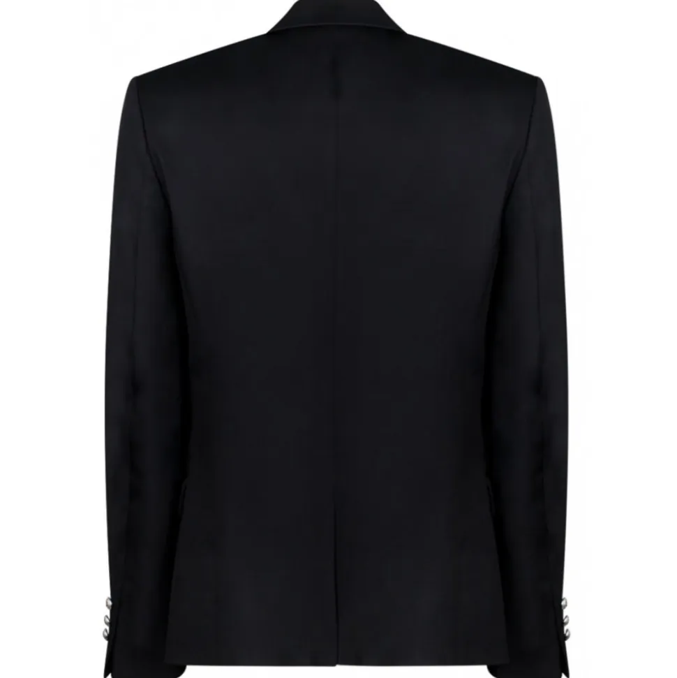 Balmain - Embossed Buttons Blazer - Black - Balmain Exclusive Luxury Collection - Avvenice