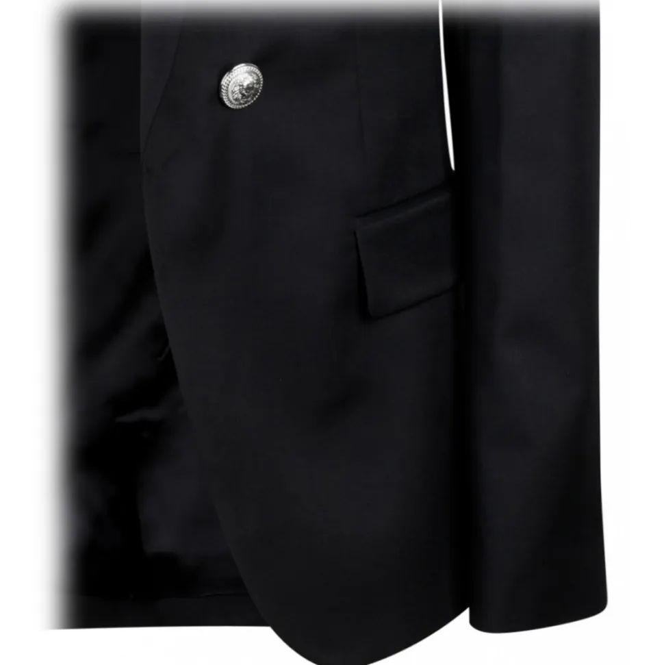 Balmain - Embossed Buttons Blazer - Black - Balmain Exclusive Luxury Collection - Avvenice