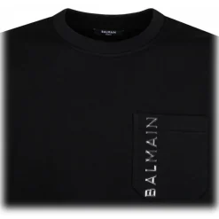 Balmain - Embossed Logo Sweatshirt - Black - Balmain Exclusive Luxury Collection - Avvenice