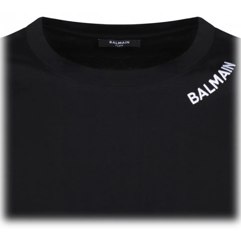 Balmain - Embroidered T-Shirt - Black - Balmain Exclusive Luxury Collection - Avvenice