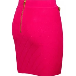 Balmain - Fine Knit Skirt - Fuchsia - Balmain Exclusive Luxury Collection - Avvenice