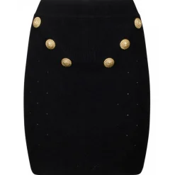 Balmain - Fine Knit Skirt - Black - Balmain Exclusive Luxury Collection - Avvenice