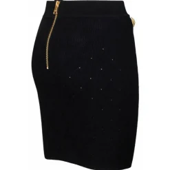 Balmain - Fine Knit Skirt - Black - Balmain Exclusive Luxury Collection - Avvenice