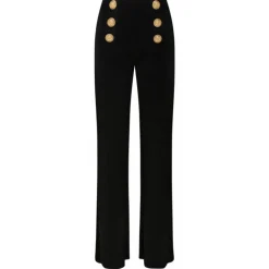 Balmain - Flared Trousers - Black - Balmain Exclusive Luxury Collection - Avvenice