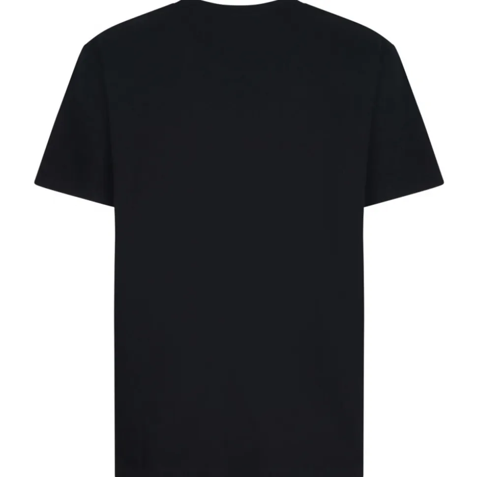 Balmain - Flocked Logo T-Shirt - Black - Balmain Exclusive Luxury Collection - Avvenice