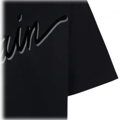 Balmain - Flocked Logo T-Shirt - Black - Balmain Exclusive Luxury Collection - Avvenice