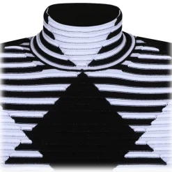 Balmain - Gingham Knit Mini Dress - Black White - Balmain Exclusive Luxury Collection - Avvenice