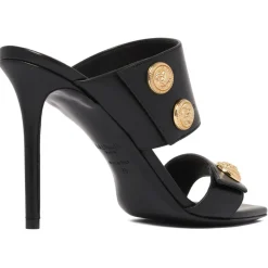 Balmain - Heeled Eva Mules - Black - Balmain Exclusive Luxury Collection - Avvenice
