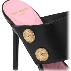 Balmain - Heeled Eva Mules - Black - Balmain Exclusive Luxury Collection - Avvenice