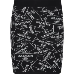 Balmain - Jacquard Pattern Skirt - Black - Balmain Exclusive Luxury Collection - Avvenice