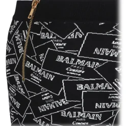 Balmain - Jacquard Pattern Skirt - Black - Balmain Exclusive Luxury Collection - Avvenice