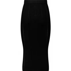 Balmain - Knit Midi Skirt - Black - Balmain Exclusive Luxury Collection - Avvenice