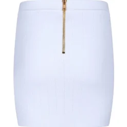 Balmain - Knit Skirt - White - Balmain Exclusive Luxury Collection - Avvenice