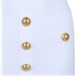 Balmain - Knit Skirt - White - Balmain Exclusive Luxury Collection - Avvenice