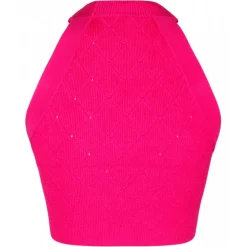 Balmain - Knitted Vest - Fuchsia - Balmain Exclusive Luxury Collection - Avvenice