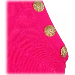 Balmain - Knitted Vest - Fuchsia - Balmain Exclusive Luxury Collection - Avvenice