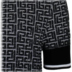 Balmain - Labyrinth Knitted Polo Shirt - Black - Balmain Exclusive Luxury Collection - Avvenice