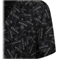 Balmain - Logo Print Shirt - Black - Balmain Exclusive Luxury Collection - Avvenice