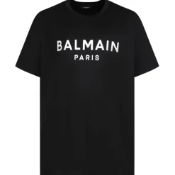 Balmain - Logo Print T-Shirt - Black - Balmain Exclusive Luxury Collection - Avvenice