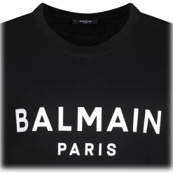 Balmain - Logo Print T-Shirt - Black - Balmain Exclusive Luxury Collection - Avvenice