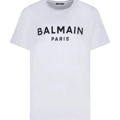 Balmain - Logo Print T-Shirt - White - Balmain Exclusive Luxury Collection - Avvenice