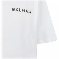 Balmain - Logo Print T-Shirt - White - Balmain Exclusive Luxury Collection - Avvenice