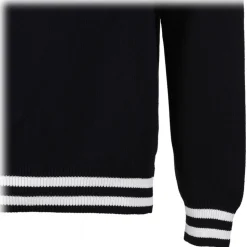 Balmain - Longsleeves Polo Shirt - Black - Balmain Exclusive Luxury Collection - Avvenice