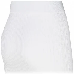 Balmain - Ribbed Knit Pencil Skirt - White - Balmain Exclusive Luxury Collection - Avvenice