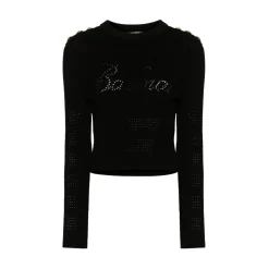 Balmain - See Through Knit Pullover - Black - Balmain Exclusive Luxury Collection - Avvenice