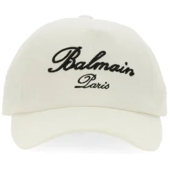 Balmain - Signature Cap - White - Balmain Exclusive Luxury Collection - Avvenice
