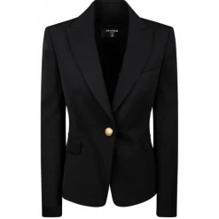 Balmain - Single Breasted Blazer - Black - Balmain Exclusive Luxury Collection - Avvenice